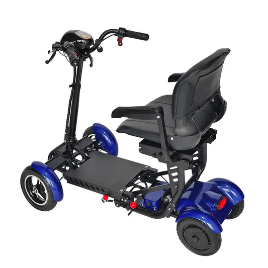 36V Foldable 4-Wheel Electric Scooter | 500W Dual Motor, 12mph, 2-Seater Mobility Scooter for Elderly & Disabled