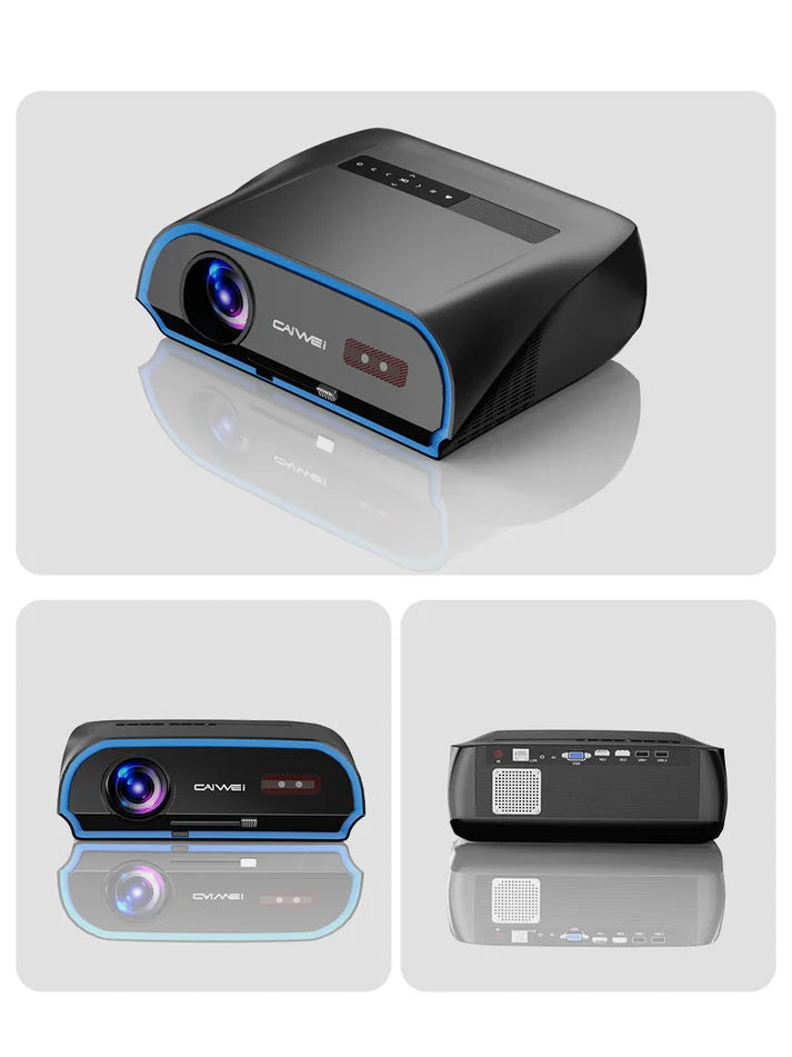 Full HD 1080P Smart LED Projector | 4K Support, 1800 ANSI, Auto Focus, WiFi 6, Android, Home & Outdoor Cinema