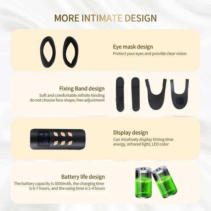 Silicone LED Face & Neck Mask | Anti-Aging Photon Light Therapy for Skin Rejuvenation & Brightening