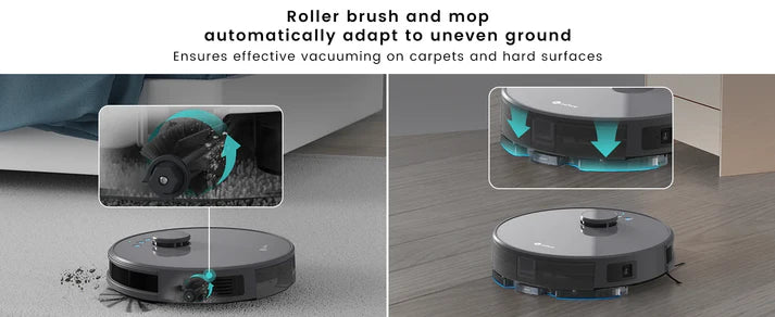 LDS Robot Vacuum Cleaner with 4000Pa Suction | Multi-Map Navigation, App & Alexa Control, Pet Hair Friendly