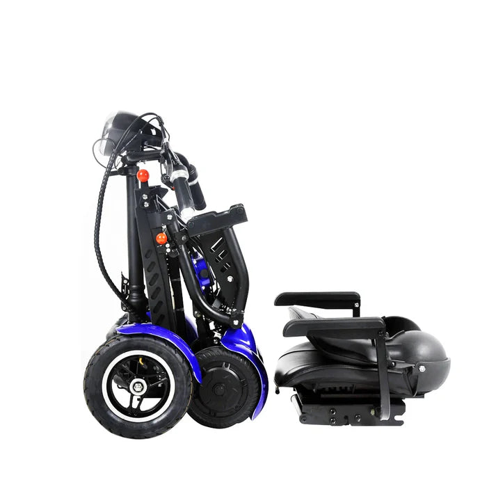 36V Foldable 4-Wheel Electric Scooter | 500W Dual Motor, 12mph, 2-Seater Mobility Scooter for Elderly & Disabled