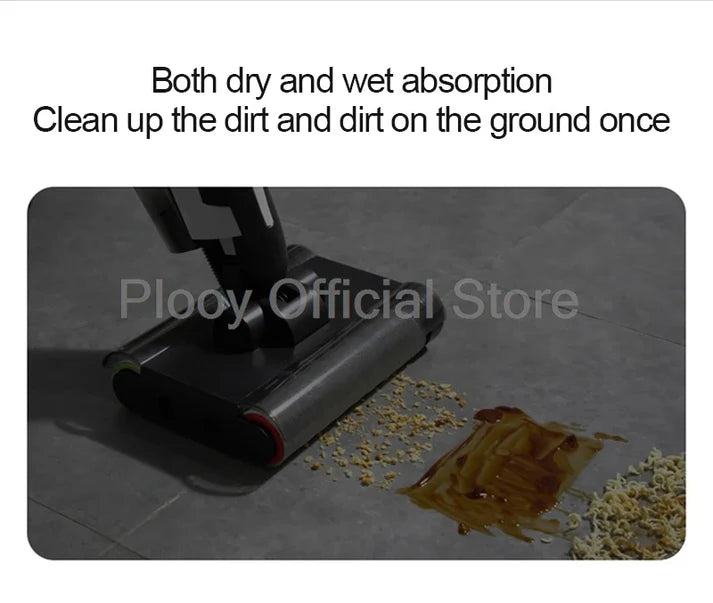 Wireless Electric Mop with Vacuum & Water Spray | All-in-One Smart Floor Cleaner with Suction & Self-Cleaning