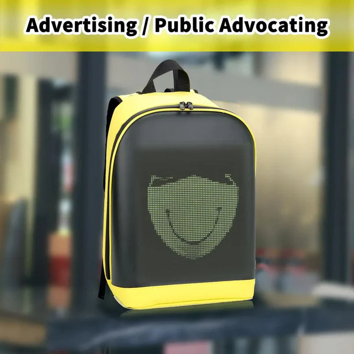 Smart LED Display Advertising Backpack – Large Capacity Outdoor Digital Screen