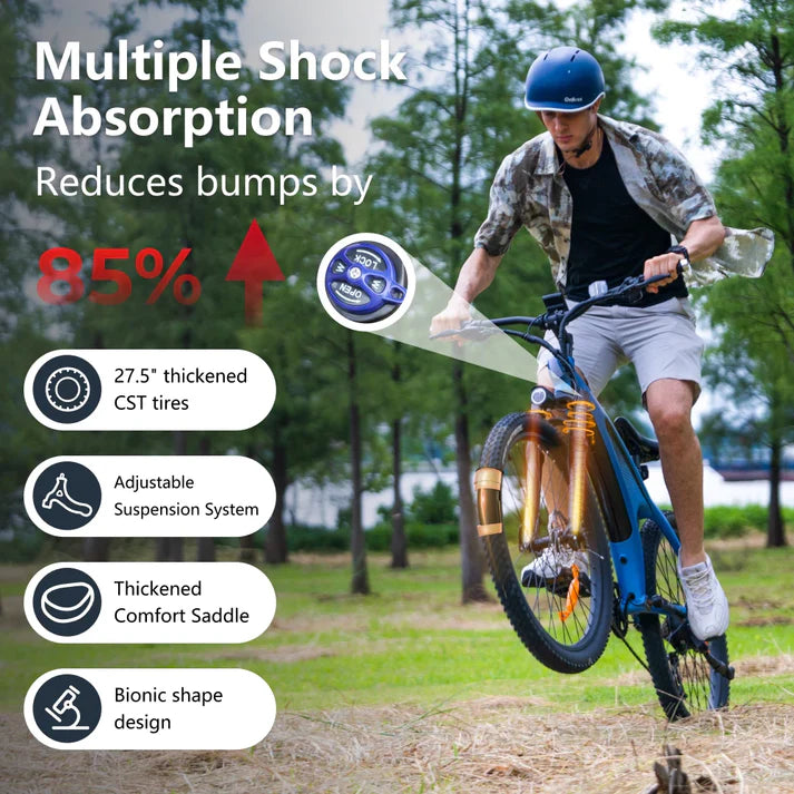 2000W Electric Mountain Bike | 57KM/H Speed, 27.5" Tires, Removable Battery, High-Power E-Bike for Adults