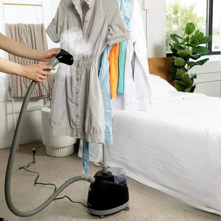 Steam & Go Handheld Garment Steamer | Foldable Upright Steamer for Clothes, Curtains, Bedding & Upholstery