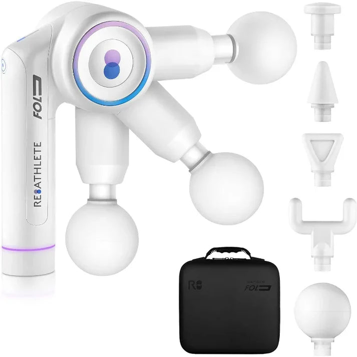 Foldable Percussion Massage Gun | Portable Wireless Deep Tissue Massager for Muscle Relief