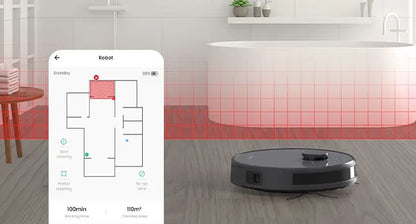 LDS Robot Vacuum Cleaner with 4000Pa Suction | Multi-Map Navigation, App & Alexa Control, Pet Hair Friendly
