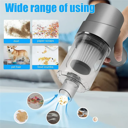120W Mini Handheld Car Vacuum Cleaner | High-Power Portable Auto Interior Cleaner