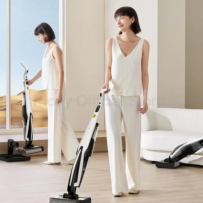 Wireless Electric Mop with Vacuum & Water Spray | All-in-One Smart Floor Cleaner with Suction & Self-Cleaning