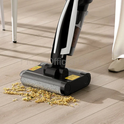 Wireless Electric Mop with Vacuum & Water Spray | All-in-One Smart Floor Cleaner with Suction & Self-Cleaning