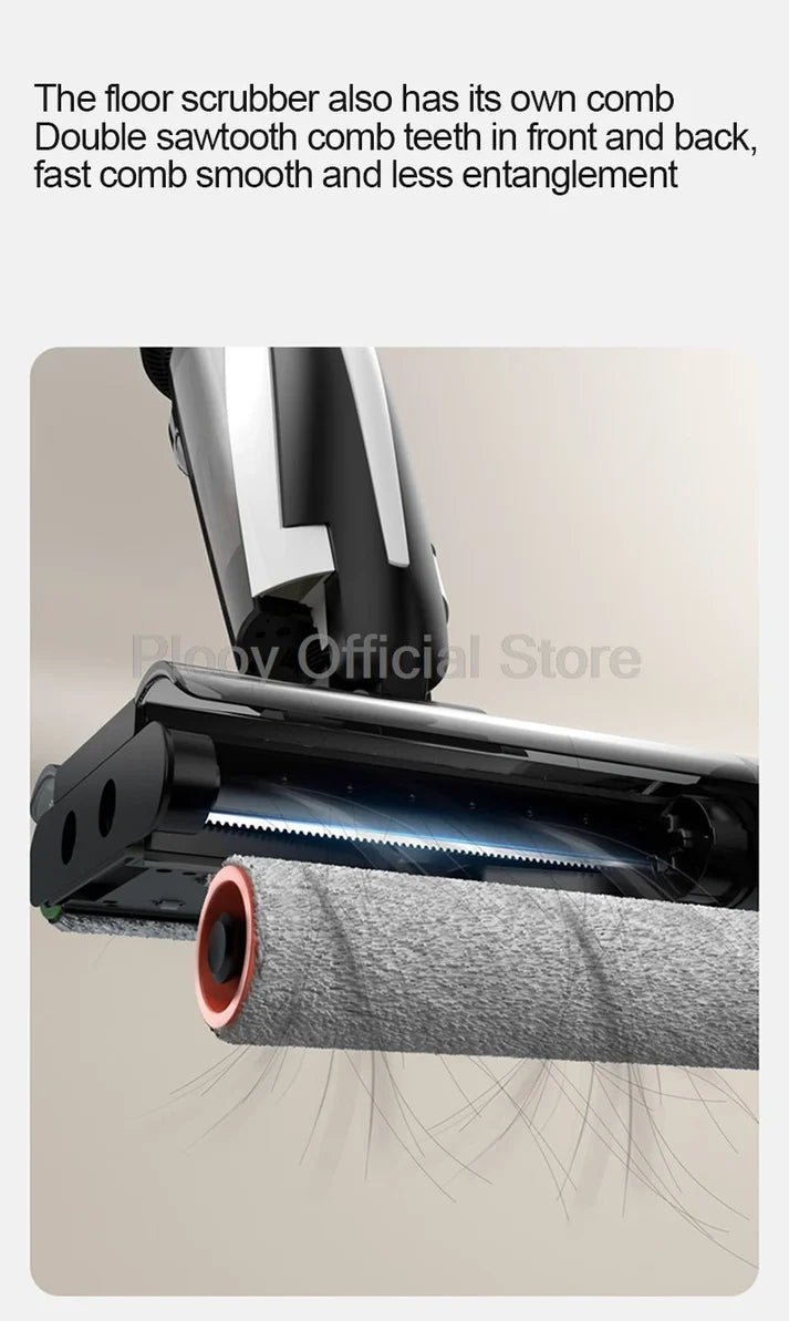 Wireless Electric Mop with Vacuum & Water Spray | All-in-One Smart Floor Cleaner with Suction & Self-Cleaning