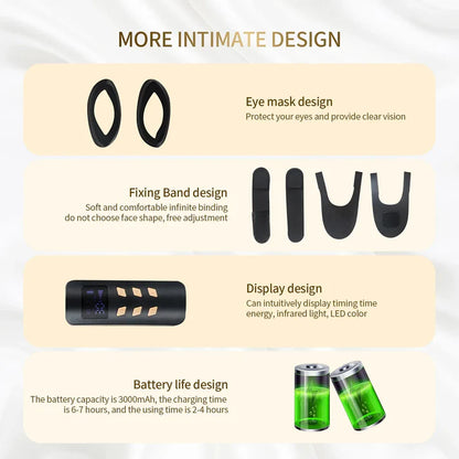 Silicone LED Face & Neck Mask | Anti-Aging Photon Light Therapy for Skin Rejuvenation & Brightening