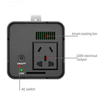 32000mAh Portable Power Station | 200W Solar Generator with 220V Output for Outdoor Camping & Emergency Power
