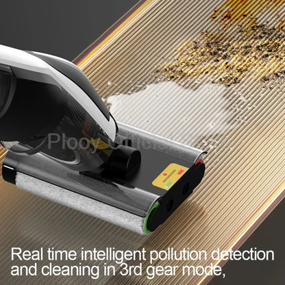 Wireless Electric Mop with Vacuum & Water Spray | All-in-One Smart Floor Cleaner with Suction & Self-Cleaning