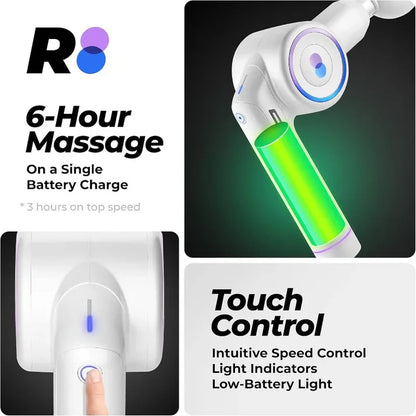 Foldable Percussion Massage Gun | Portable Wireless Deep Tissue Massager for Muscle Relief