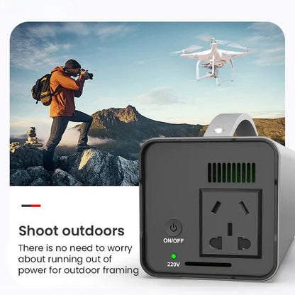 32000mAh Portable Power Station | 200W Solar Generator with 220V Output for Outdoor Camping & Emergency Power