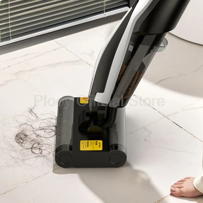 Wireless Electric Mop with Vacuum & Water Spray | All-in-One Smart Floor Cleaner with Suction & Self-Cleaning