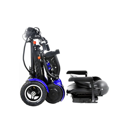 36V Foldable 4-Wheel Electric Scooter | 500W Dual Motor, 12mph, 2-Seater Mobility Scooter for Elderly & Disabled