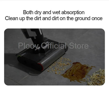 Wireless Electric Mop with Vacuum & Water Spray | All-in-One Smart Floor Cleaner with Suction & Self-Cleaning