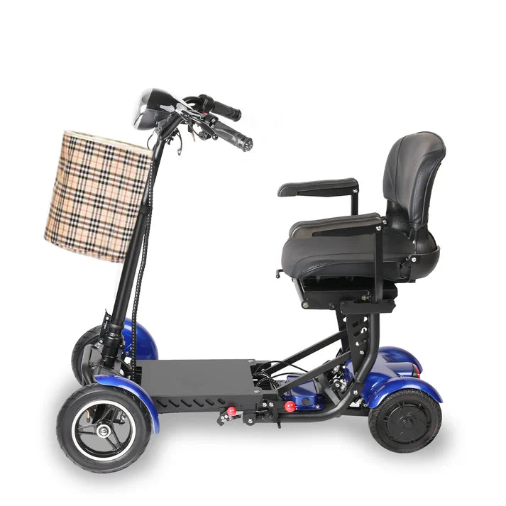 36V Foldable 4-Wheel Electric Scooter | 500W Dual Motor, 12mph, 2-Seater Mobility Scooter for Elderly & Disabled