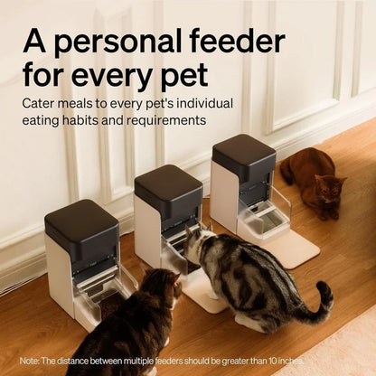 5G Automatic Cat Feeder with App Control & Light Collar Tag – 3L Capacity