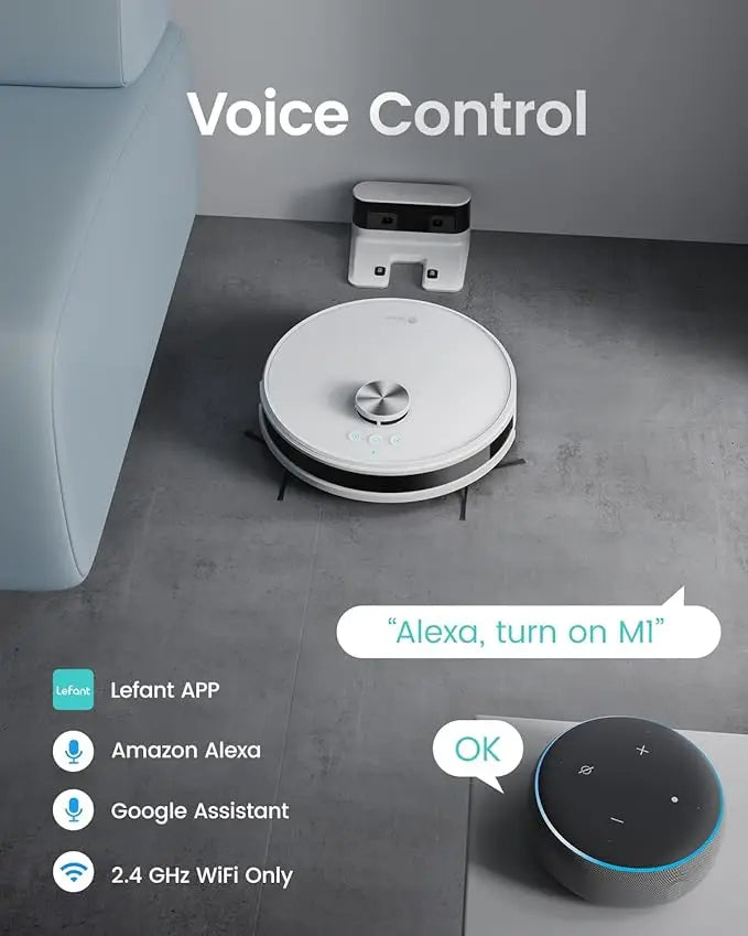 LDS Robot Vacuum Cleaner with 4000Pa Suction | Multi-Map Navigation, App & Alexa Control, Pet Hair Friendly