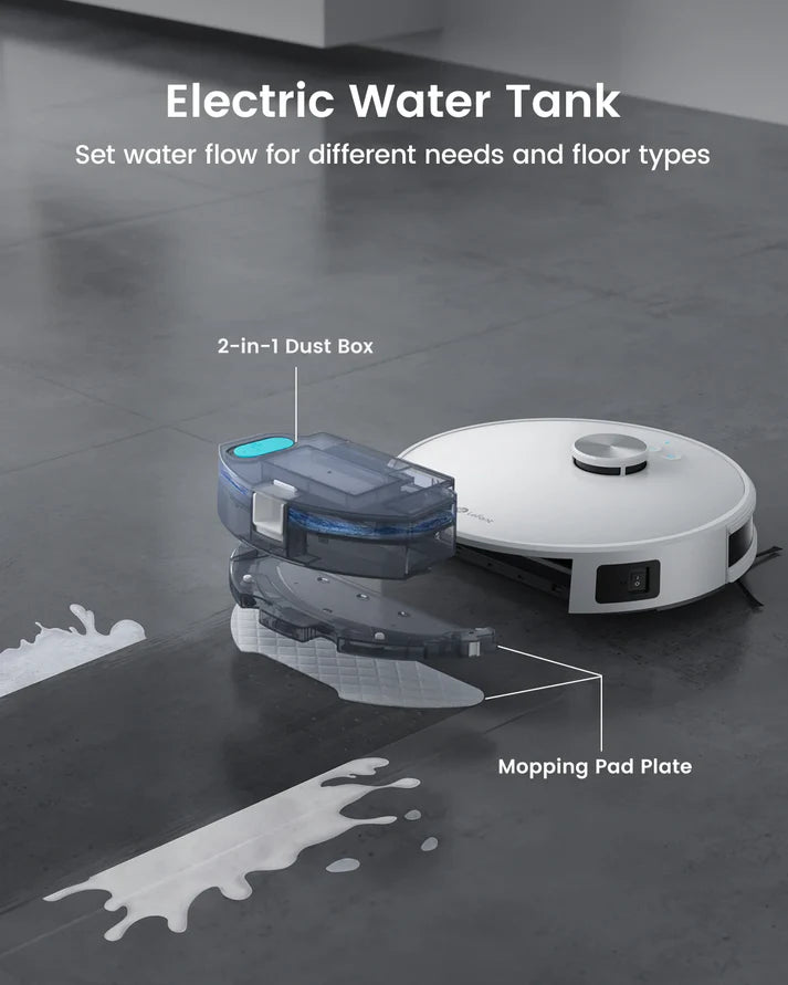 LDS Robot Vacuum Cleaner with 4000Pa Suction | Multi-Map Navigation, App & Alexa Control, Pet Hair Friendly