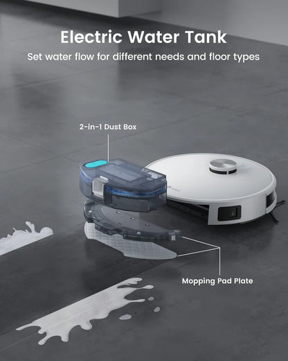 LDS Robot Vacuum Cleaner with 4000Pa Suction | Multi-Map Navigation, App & Alexa Control, Pet Hair Friendly